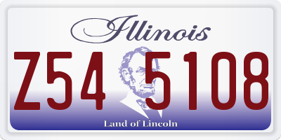 IL license plate Z545108