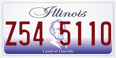 IL license plate Z545110