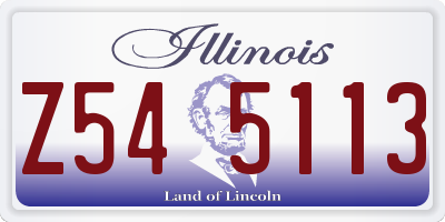 IL license plate Z545113