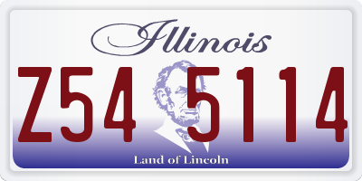 IL license plate Z545114