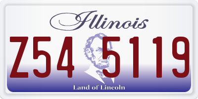 IL license plate Z545119