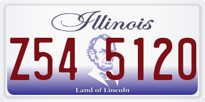 IL license plate Z545120
