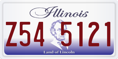 IL license plate Z545121