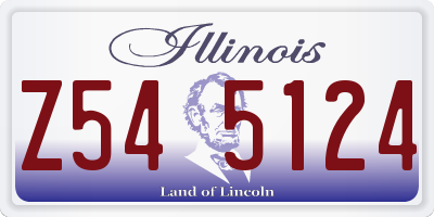 IL license plate Z545124