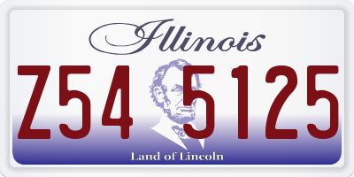 IL license plate Z545125