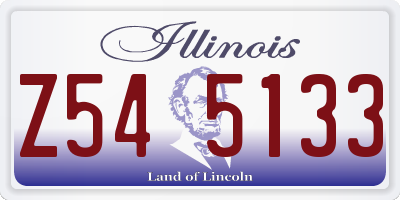 IL license plate Z545133