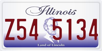 IL license plate Z545134