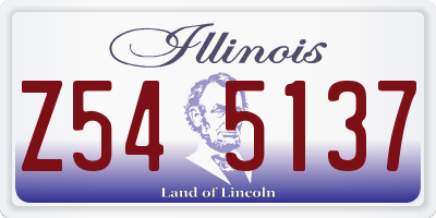 IL license plate Z545137