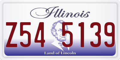 IL license plate Z545139