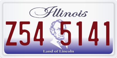 IL license plate Z545141