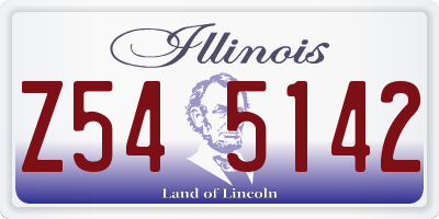 IL license plate Z545142