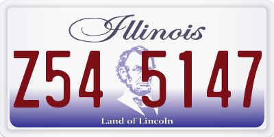 IL license plate Z545147