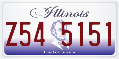 IL license plate Z545151