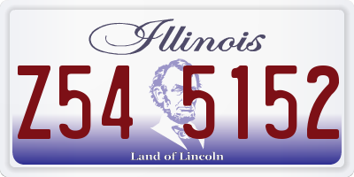 IL license plate Z545152