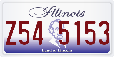 IL license plate Z545153