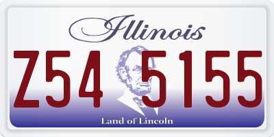 IL license plate Z545155