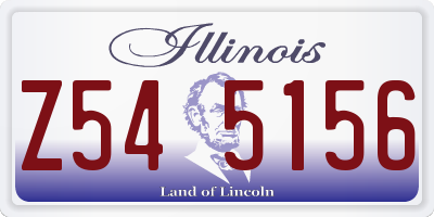 IL license plate Z545156