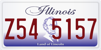 IL license plate Z545157