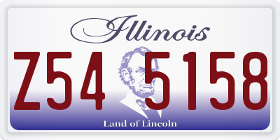 IL license plate Z545158
