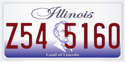 IL license plate Z545160