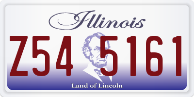 IL license plate Z545161