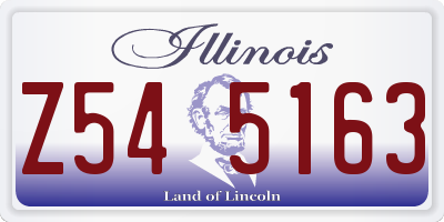 IL license plate Z545163