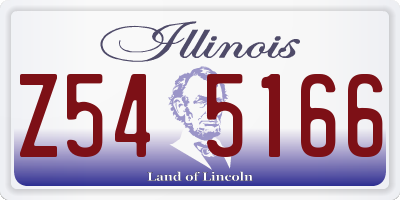 IL license plate Z545166