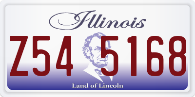 IL license plate Z545168