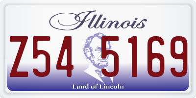 IL license plate Z545169