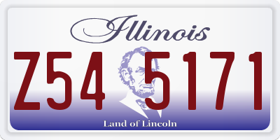IL license plate Z545171
