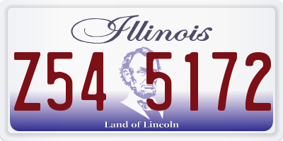 IL license plate Z545172