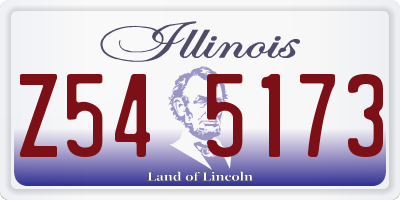 IL license plate Z545173