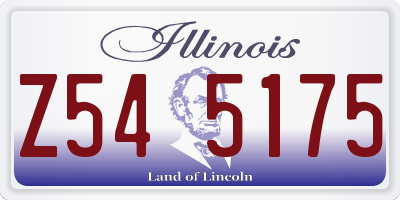 IL license plate Z545175