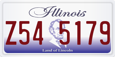 IL license plate Z545179