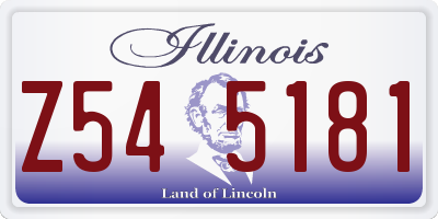 IL license plate Z545181