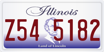 IL license plate Z545182