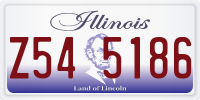 IL license plate Z545186