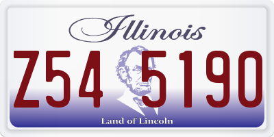 IL license plate Z545190