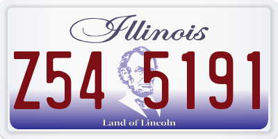 IL license plate Z545191