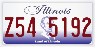 IL license plate Z545192