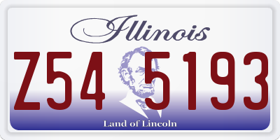 IL license plate Z545193