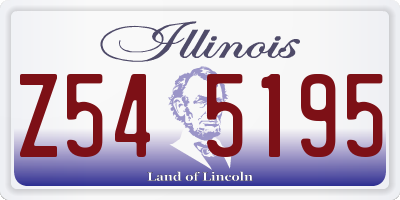 IL license plate Z545195