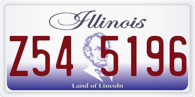 IL license plate Z545196