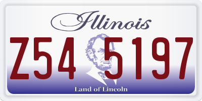 IL license plate Z545197