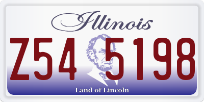 IL license plate Z545198