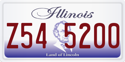 IL license plate Z545200