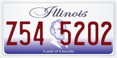 IL license plate Z545202