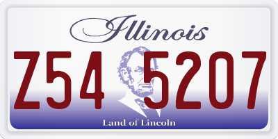 IL license plate Z545207
