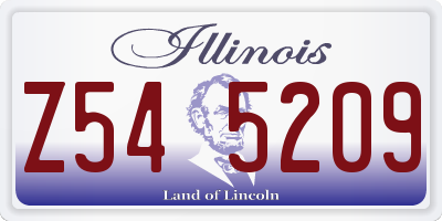 IL license plate Z545209