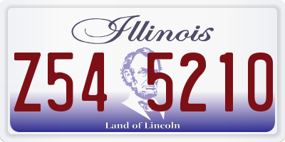 IL license plate Z545210